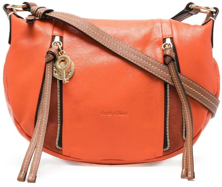 Indra leather shoulder bag