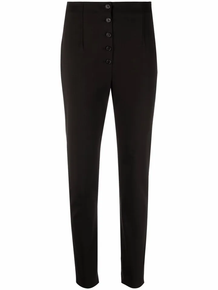 High-Waisted Skinny Trousers