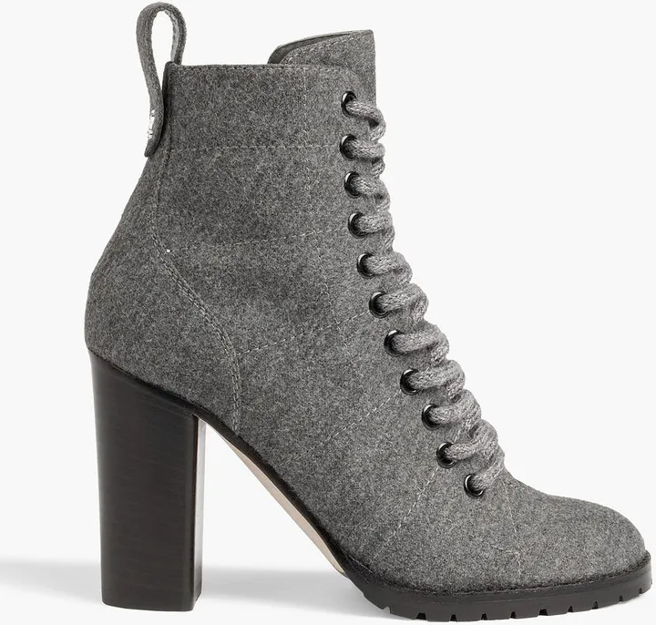 Cruz 95 lace-up felt ankle boots