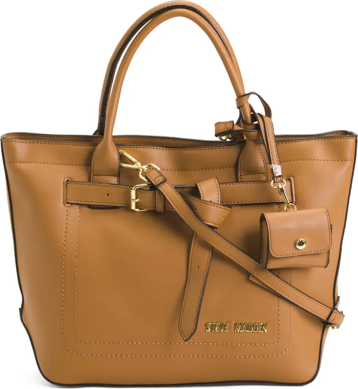 Leather Quinn Satchel With Airpod Case