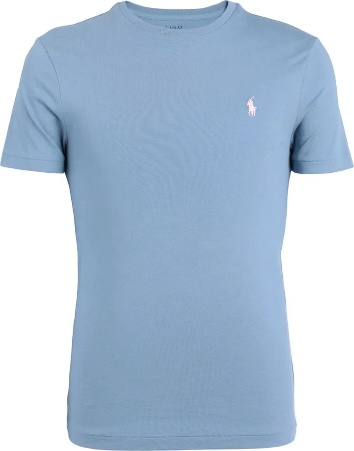 Custom Slim Fit Jersey Crewneck T-shirt T-shirt Pastel Blue
