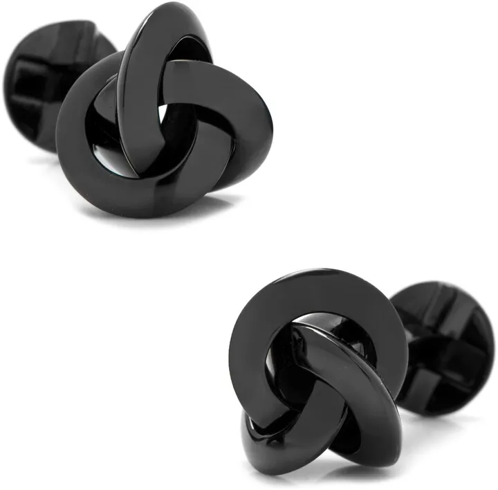 Black Knot Cuff Links