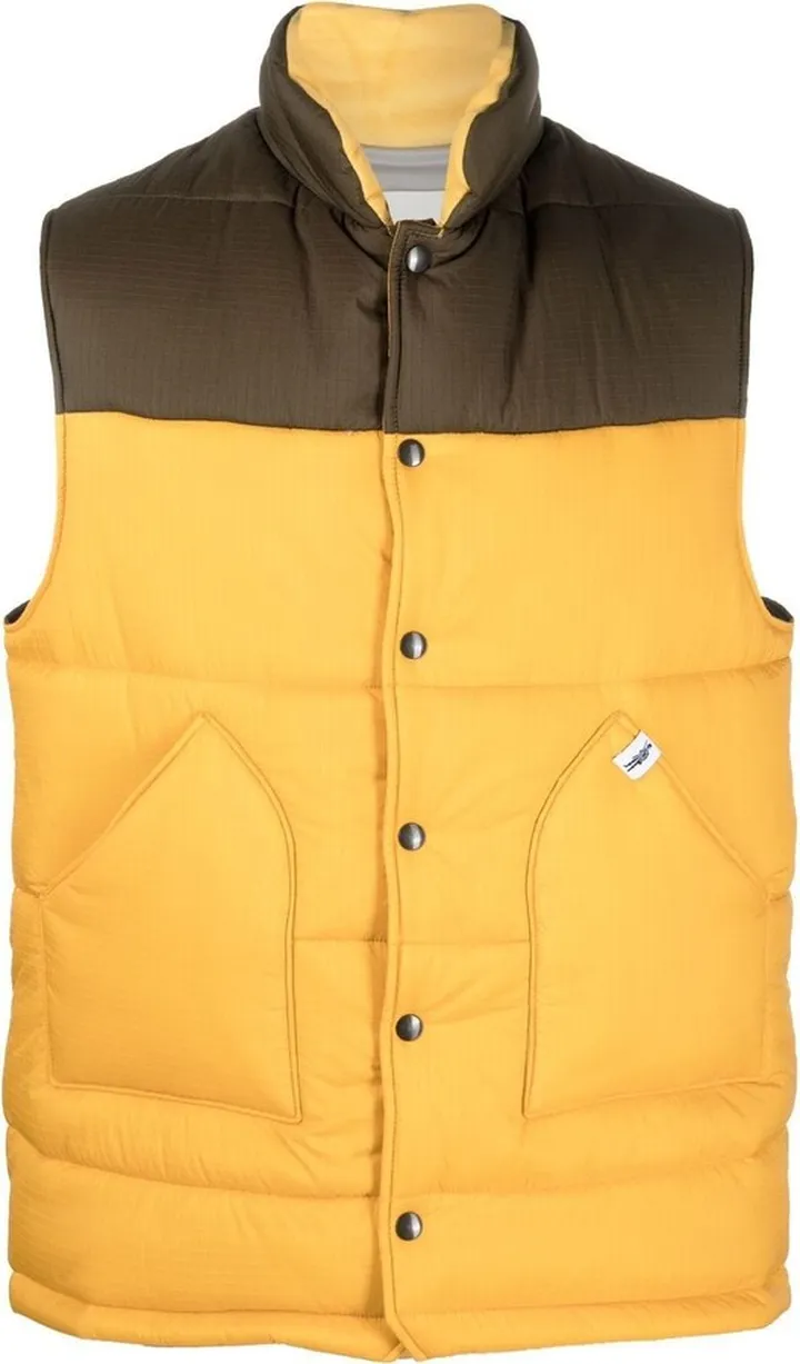 CONTRAST padded gilet