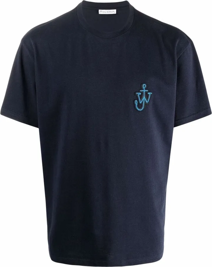 Anchor patch cotton T-shirt
