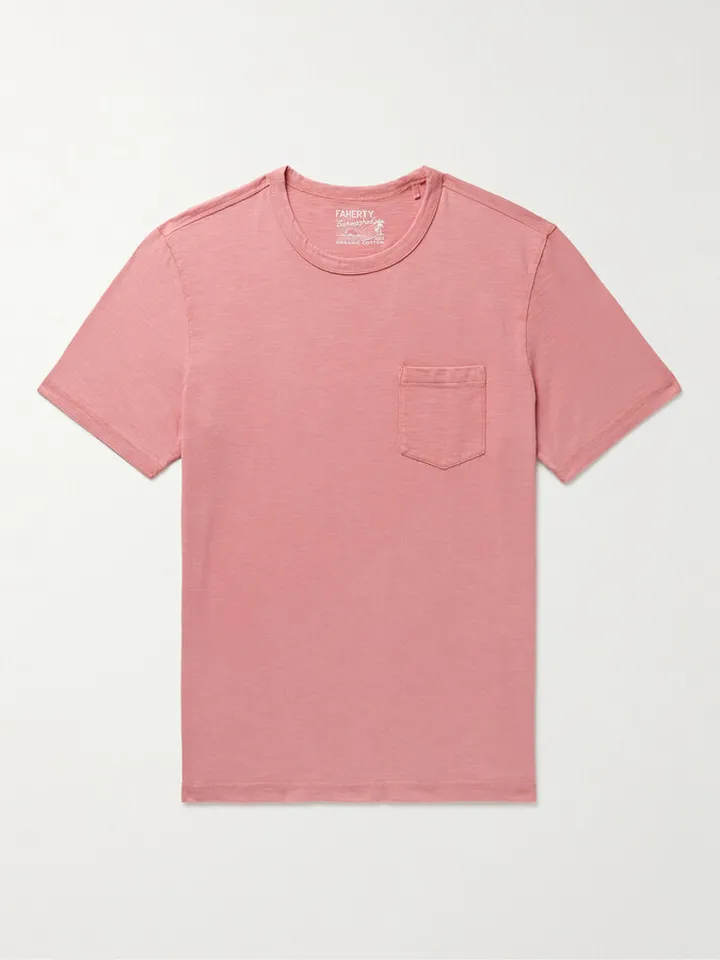 Sunwashed Organic Cotton-Jersey T-Shirt