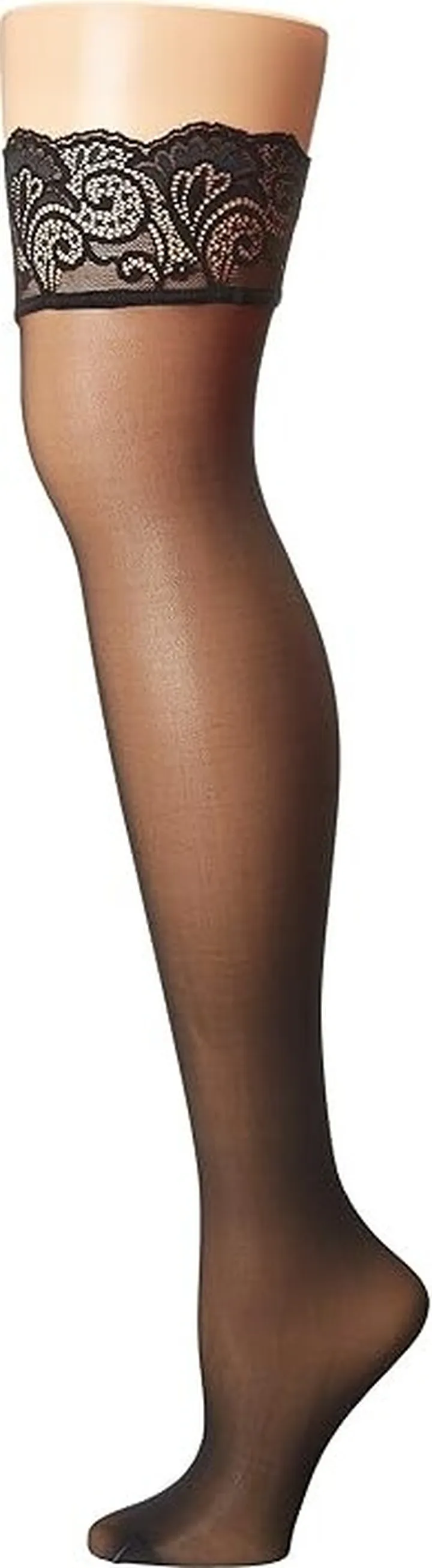 Falke Matt Deluxe Stay Up Tights (Black) Hose