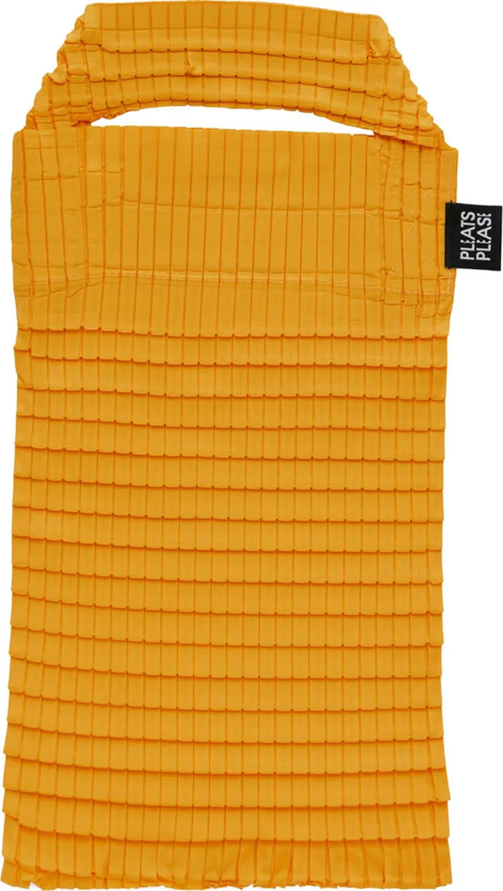 Pleats Please Issey Miyake Yellow Daily Pleats Tote