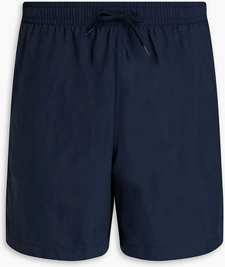 Mid-length embroidered swim shorts
