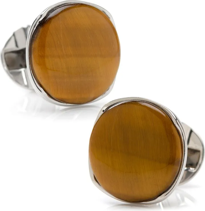 Tiger's Eye Cuff Links