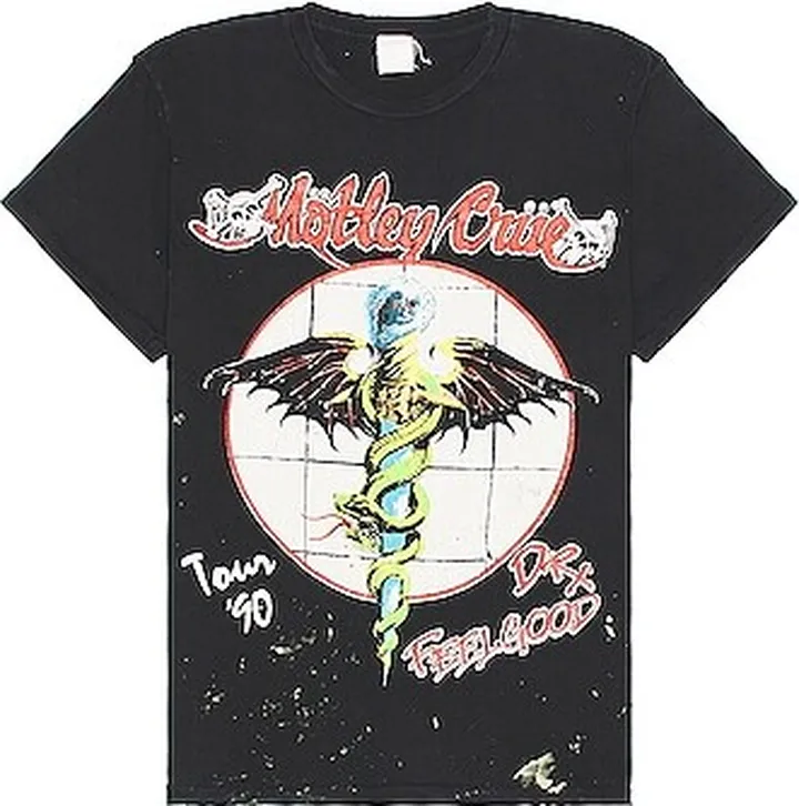 Madeworn Motley Crue Tee in Black
