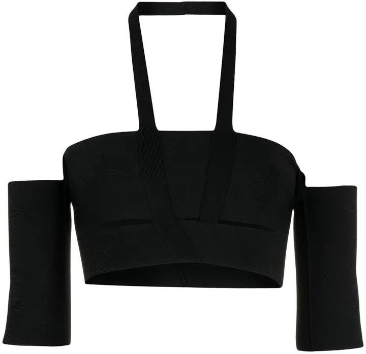 Halter-Neck Cropped Top