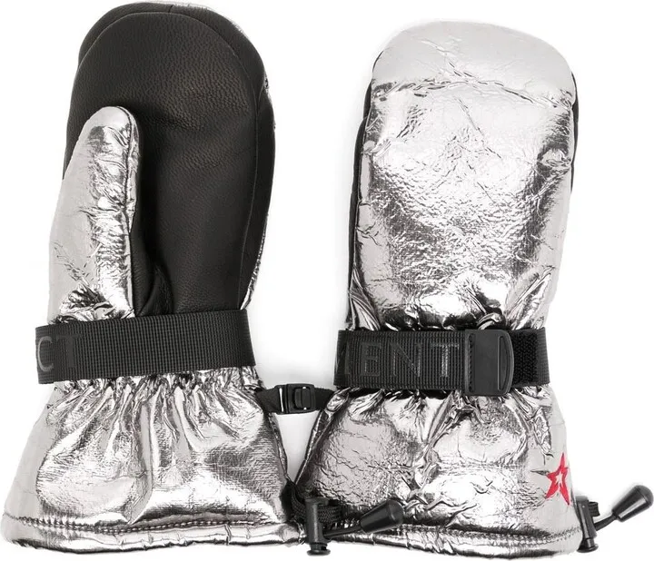 Davos metallic-effect gloves
