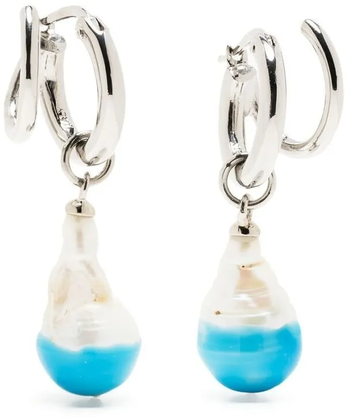 Stellar pearl-embellished earrings