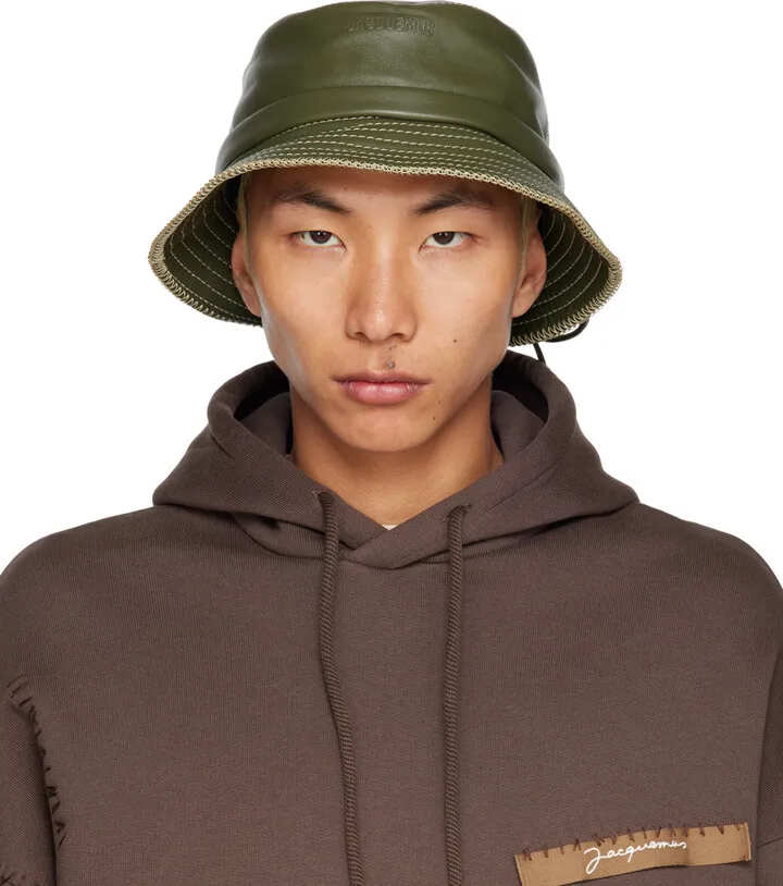 Jacquemus Khaki 'Le Bob Mentalo' Hat