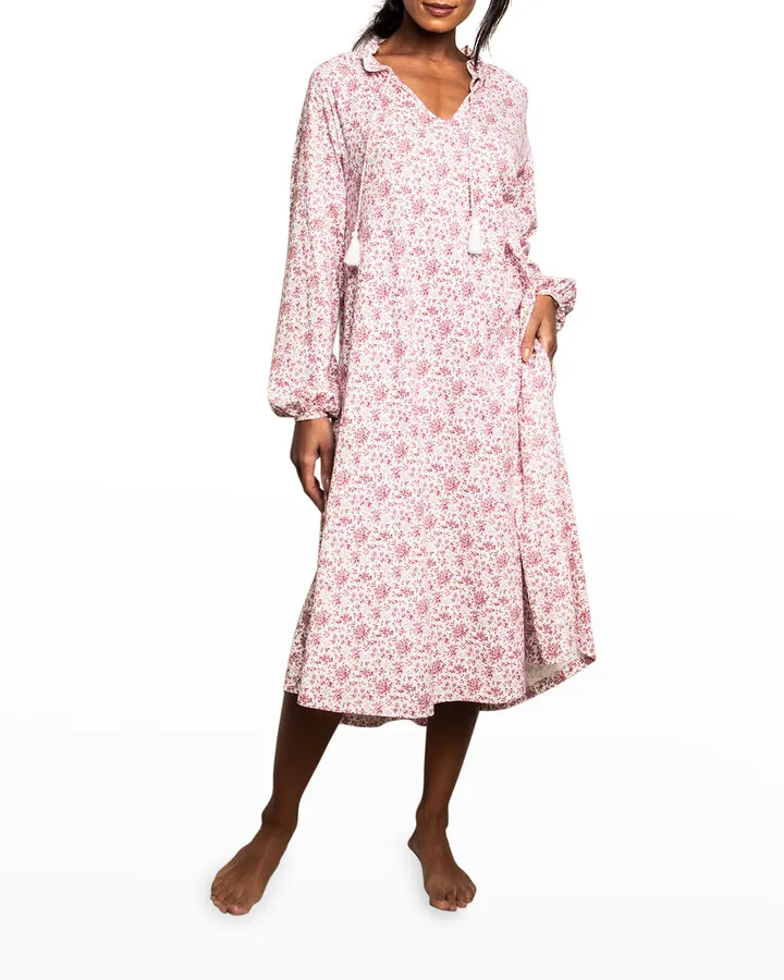 Garbo Sussex Bordeaux Luxe Pima Nightgown