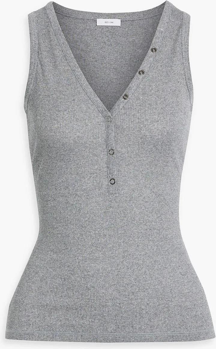 Simone ribbed TENCEL Lyocell and cotton-blend jersey tank