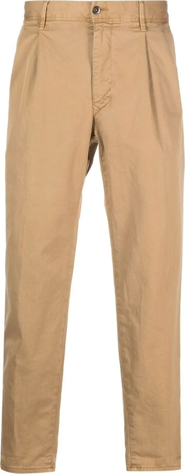 Straight-Leg Cropped Trousers