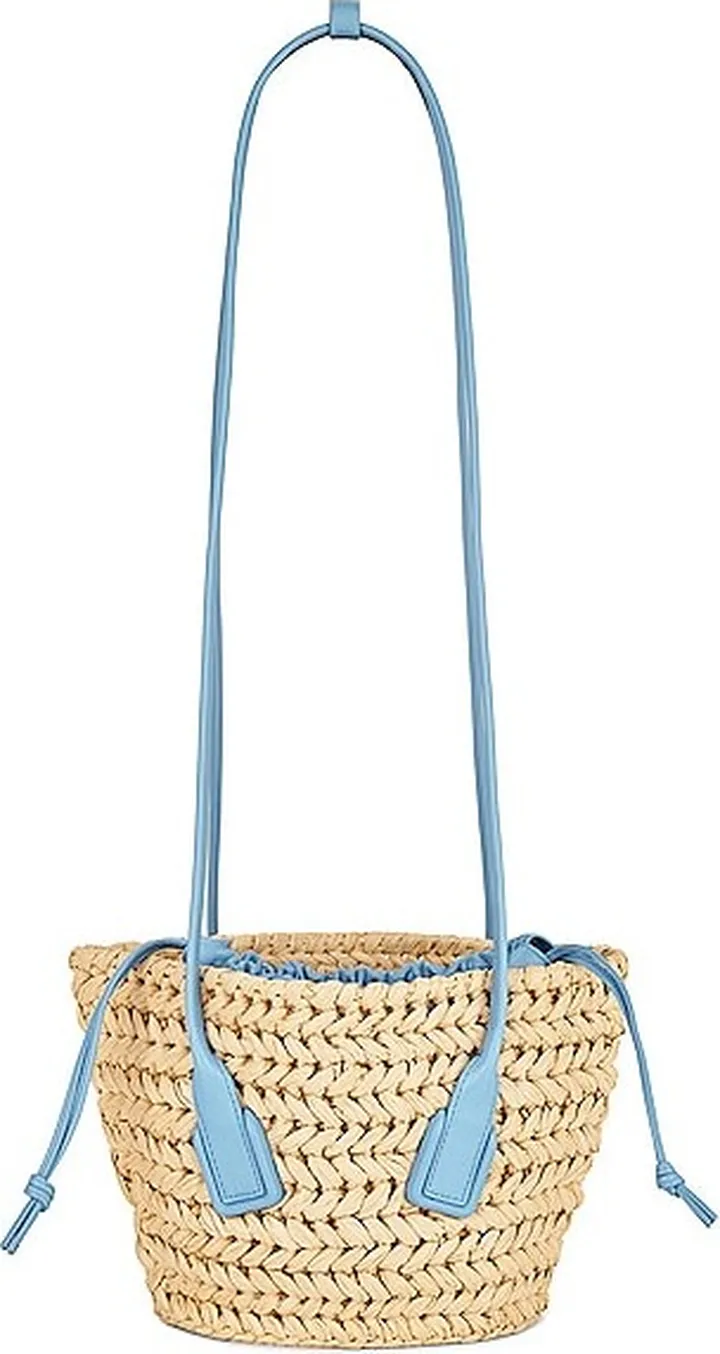 Bottega Veneta Small Arco Basket Bag in Blue