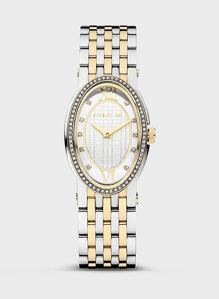 Steel Strap Analog Watch