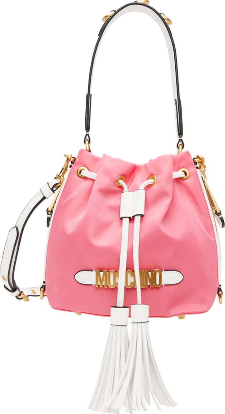 Moschino Pink Drawstring Shoulder Bag