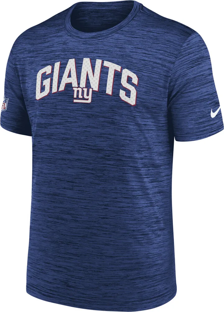 Nike Men's Dri-FIT Velocity Athletic Stack (NFL New York Giants) T-Shirt in Blue