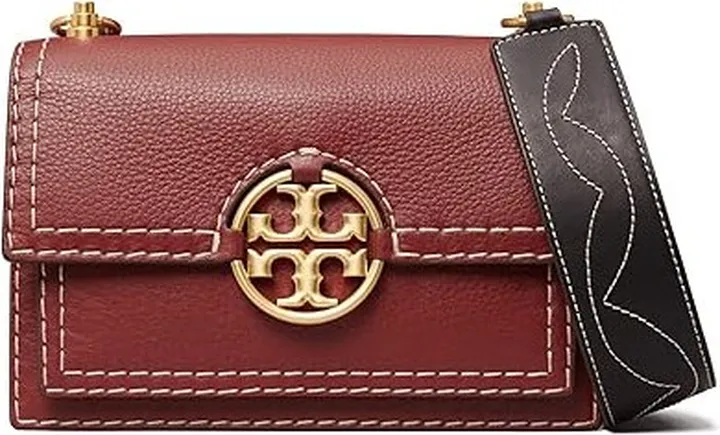 Tory Burch Miller Western Small Flap Shoulder Bag (Autumn Red) Handbags