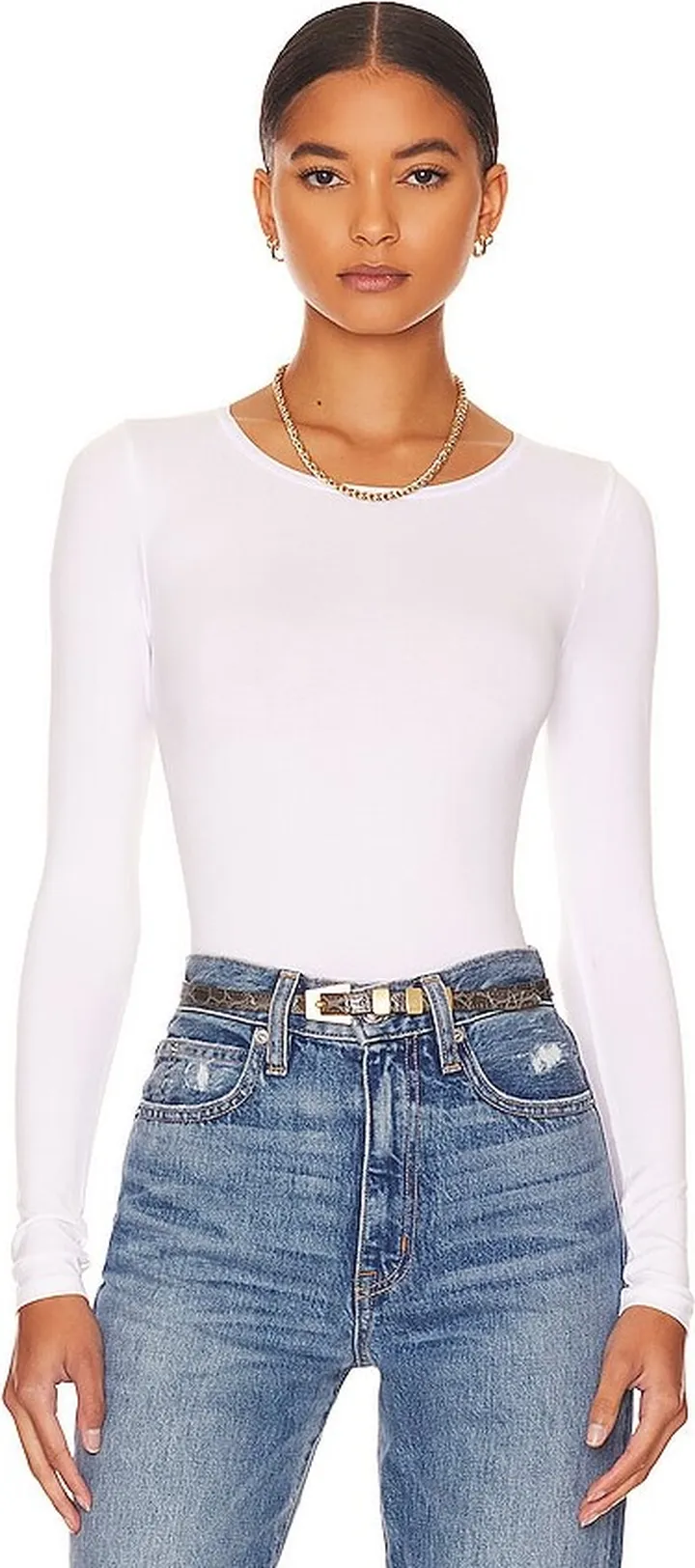 Longsleeve Thong Bodysuit