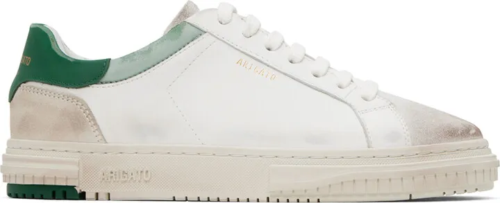 Axel Arigato White & Green Atlas Sneakers
