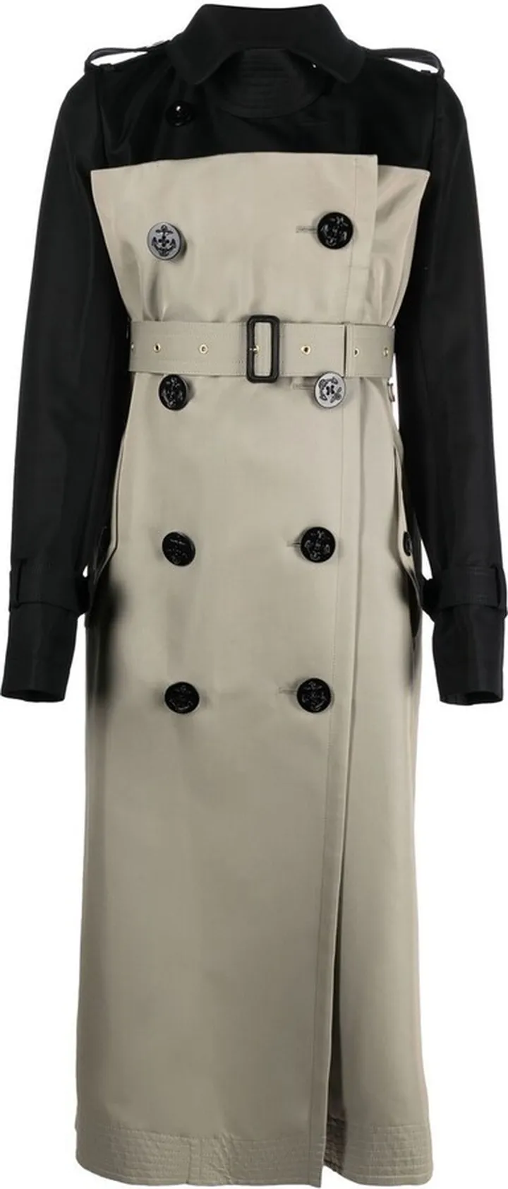 Belted Double-Breasted Trench Coat