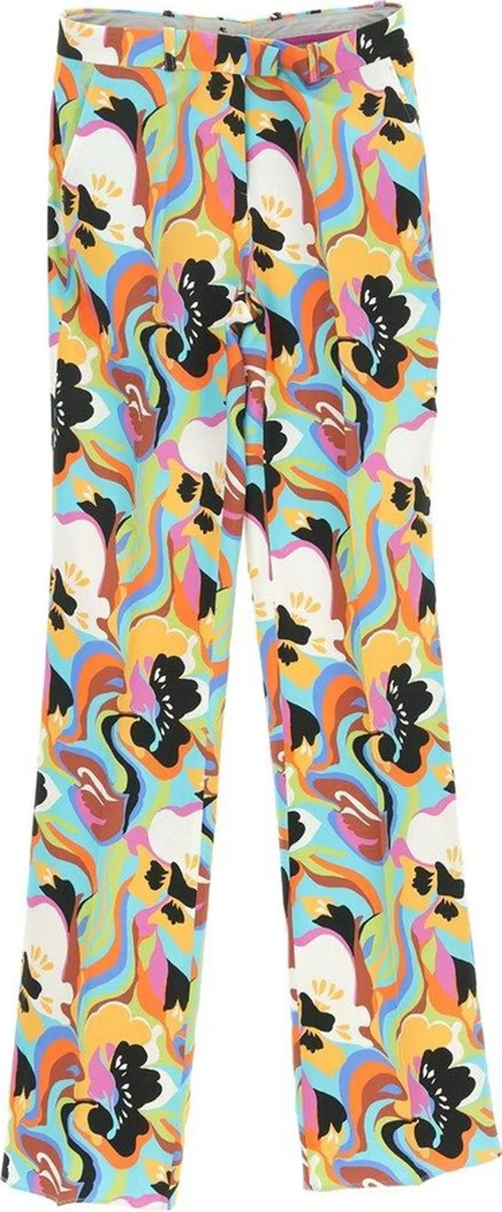 High Waist Floral Printed Trousers