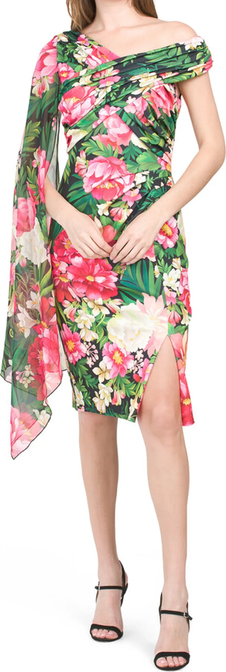 Sleeveless Floral Midi Dress
