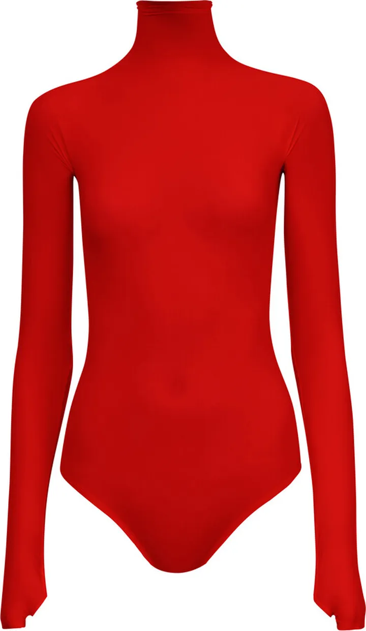 Women's Sheer Turtleneck Bodysuit