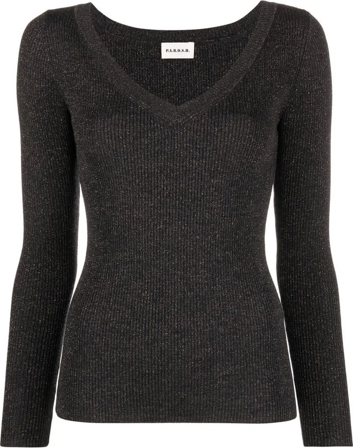 Slim V-neck Pullover