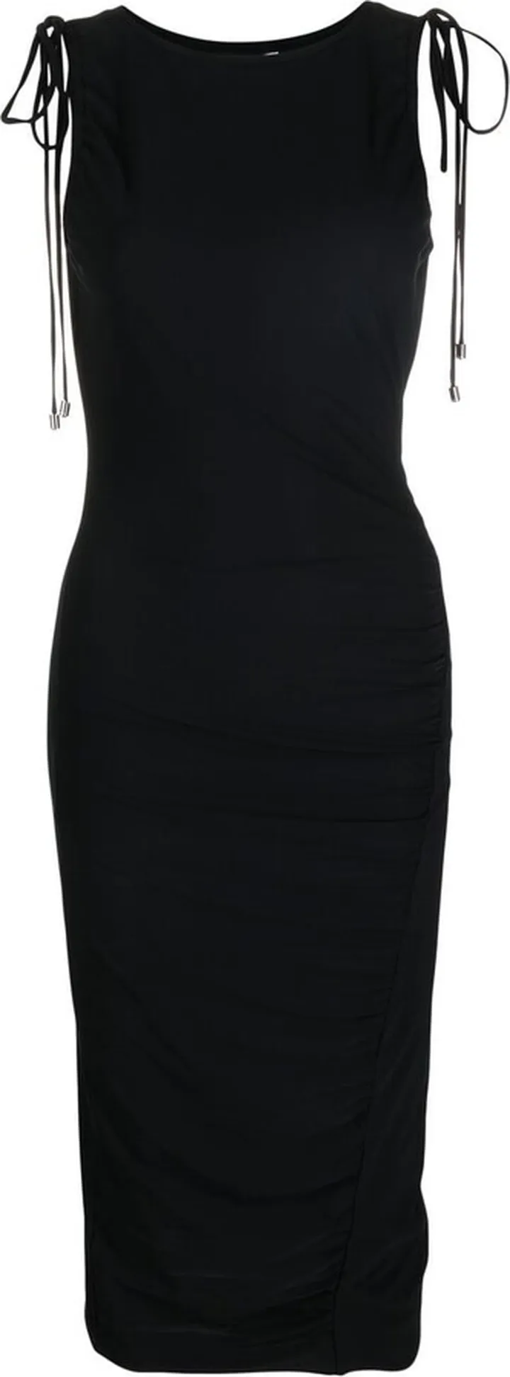 Ruched-Detail Fitted Dress