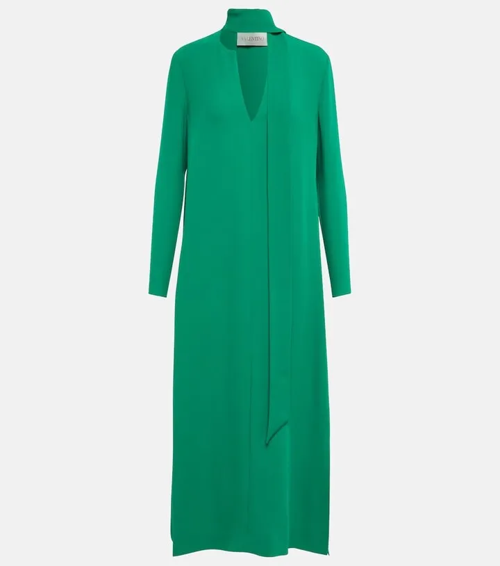 Silk midi dress