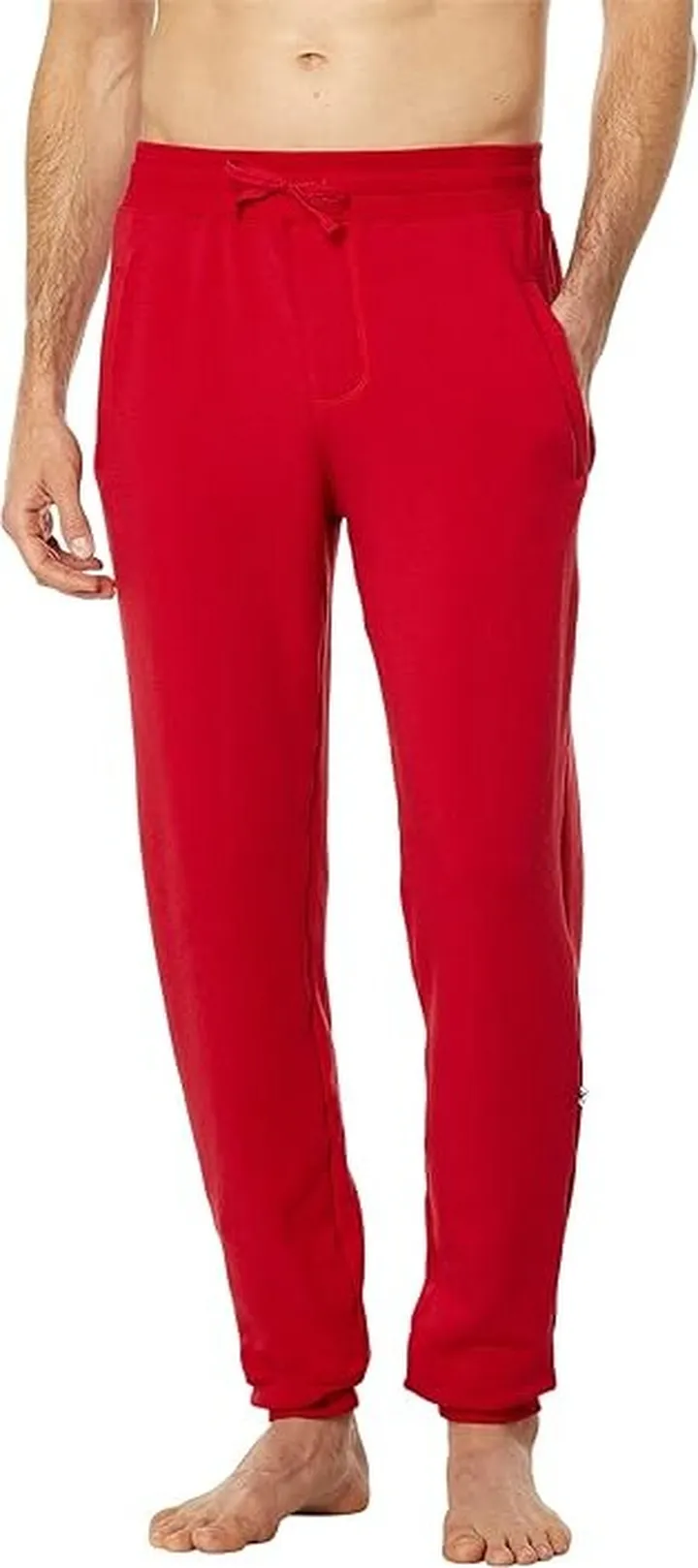 Kickee Pants Fleece Joggers (Crimson) Men's Pajama