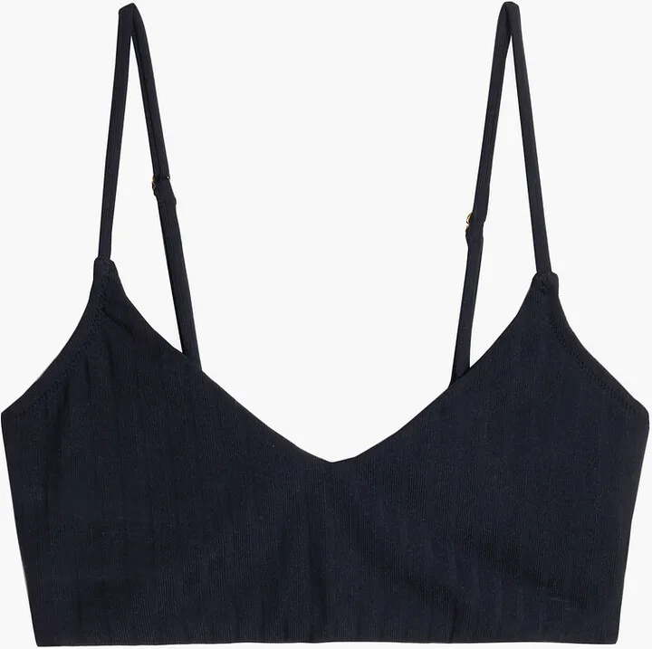 Tortola ribbed bikini top