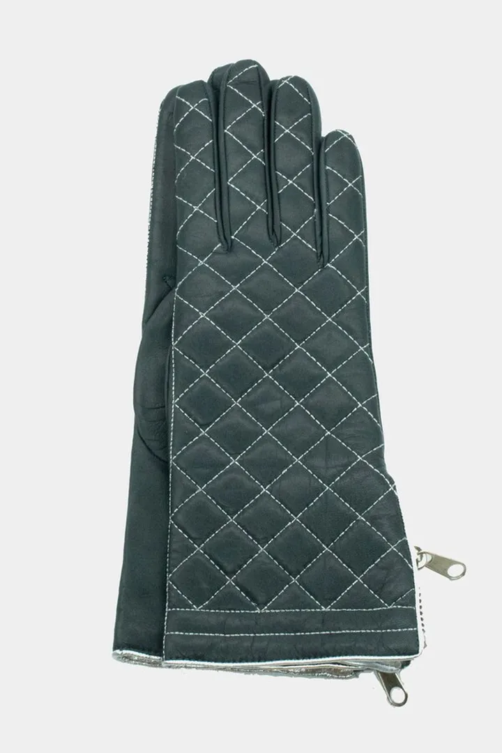 Quilted Leather Gloves