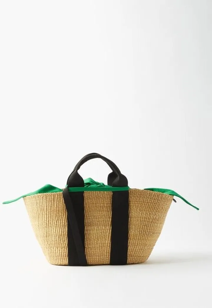 George Woven Basket Bag