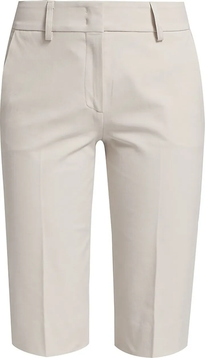 Bi-Stretch Cotton Bermuda Shorts