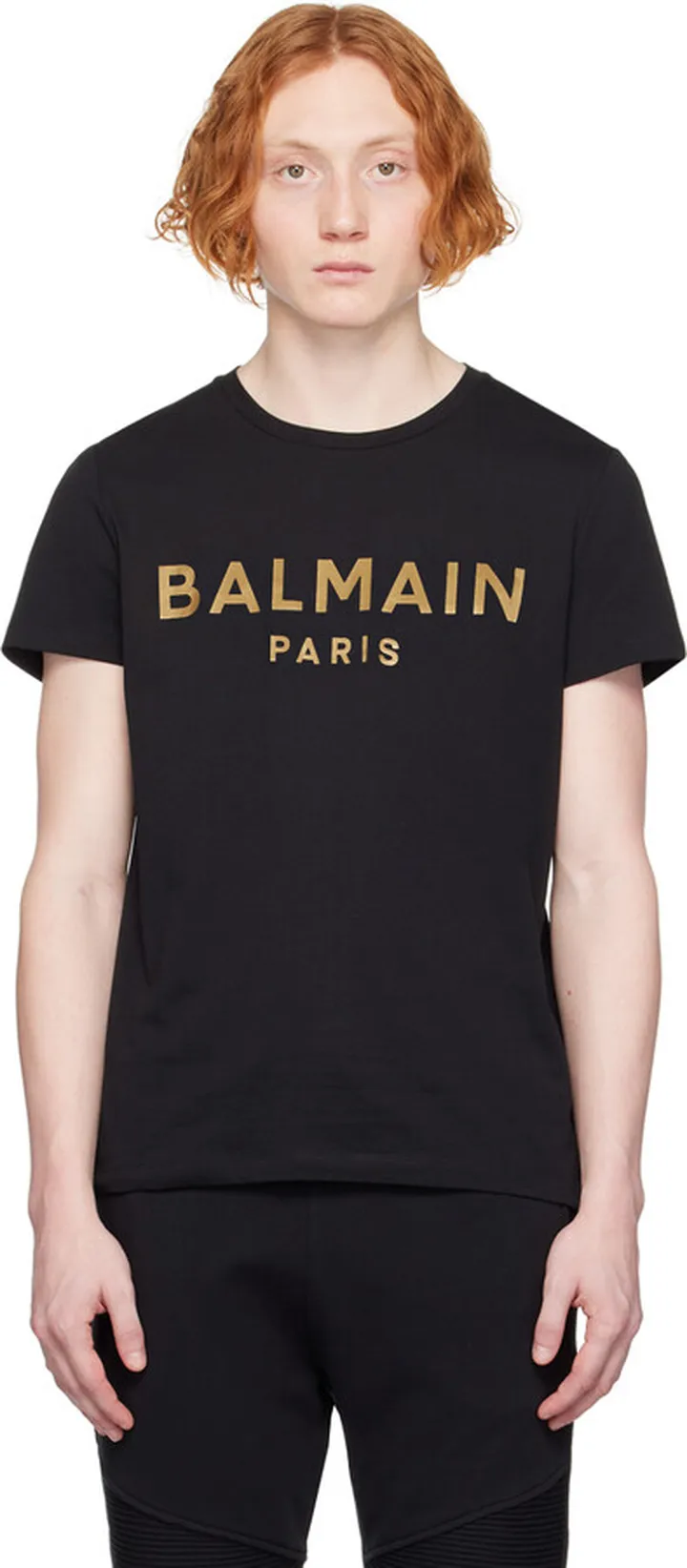 Balmain Black Printed T-Shirt