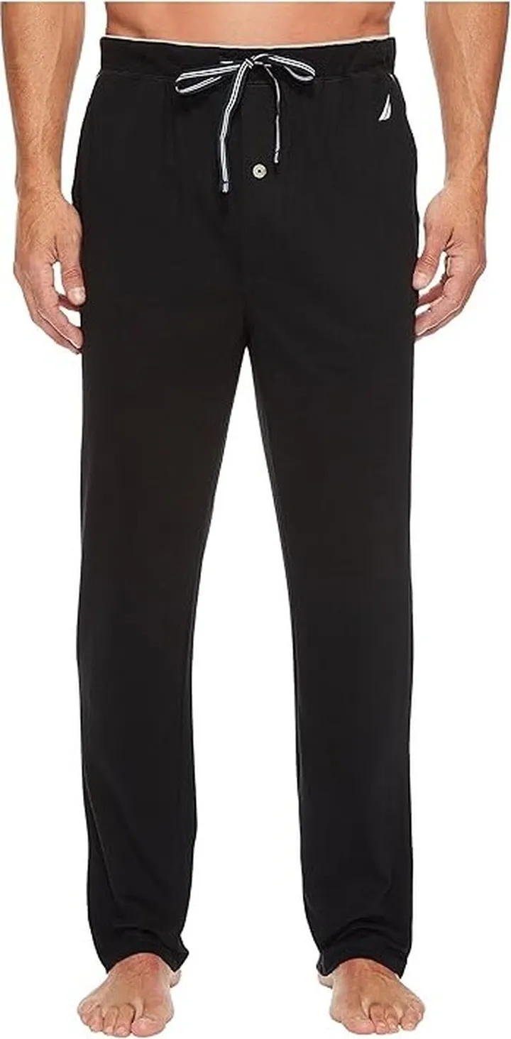 Nautica Knit Sleep Pants (True Black) Men's Pajama