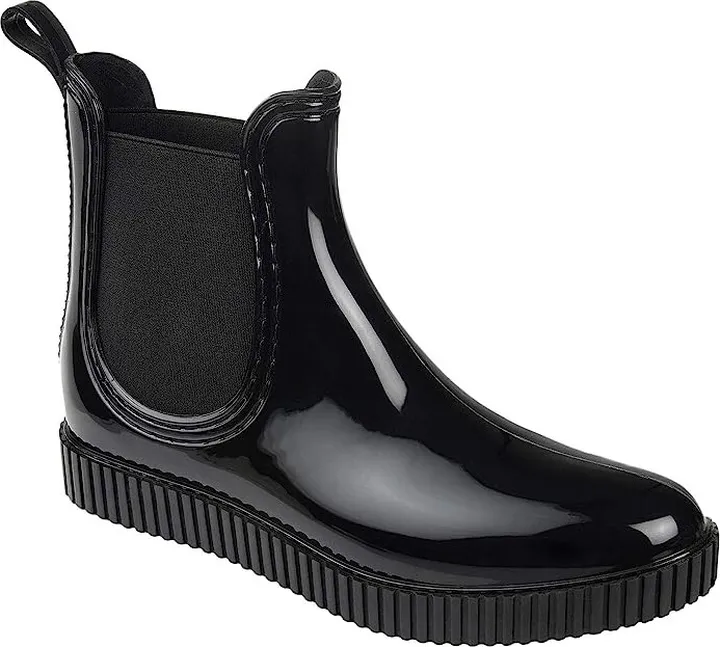 Journee Collection Comfort Foam Drip Rain Boot (Black) Women's Shoes