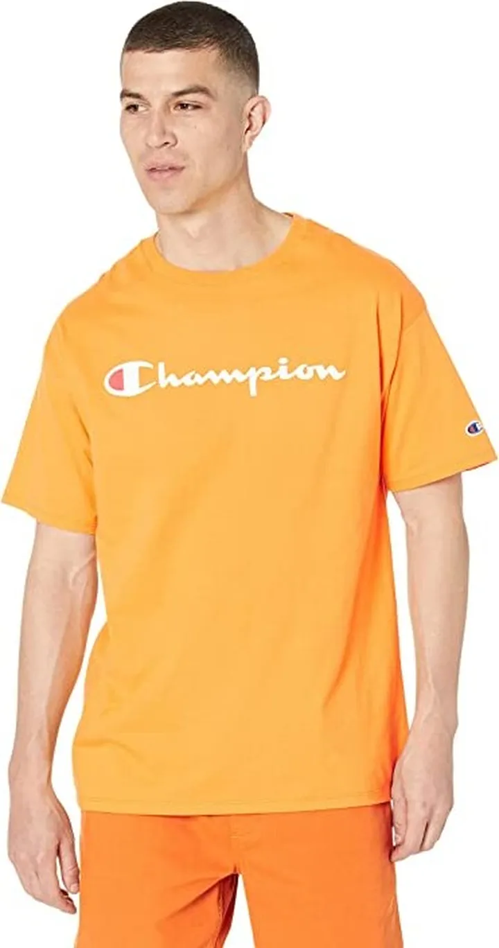 Champion Classic Graphic Tee (Capri Orange) Men's Clothing
