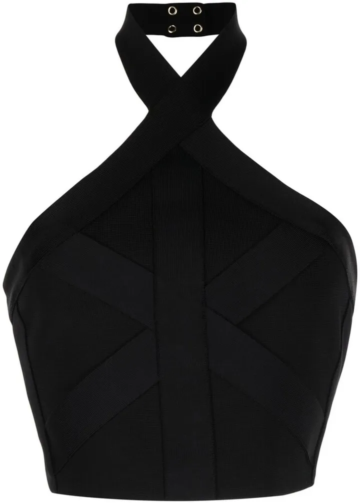 Halterneck Knitted Crop Top