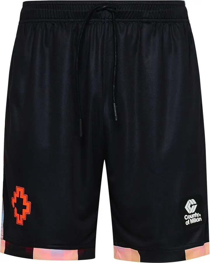Marcelo Burlon County Of Milan Logo Printed Drawstring Track Shorts
