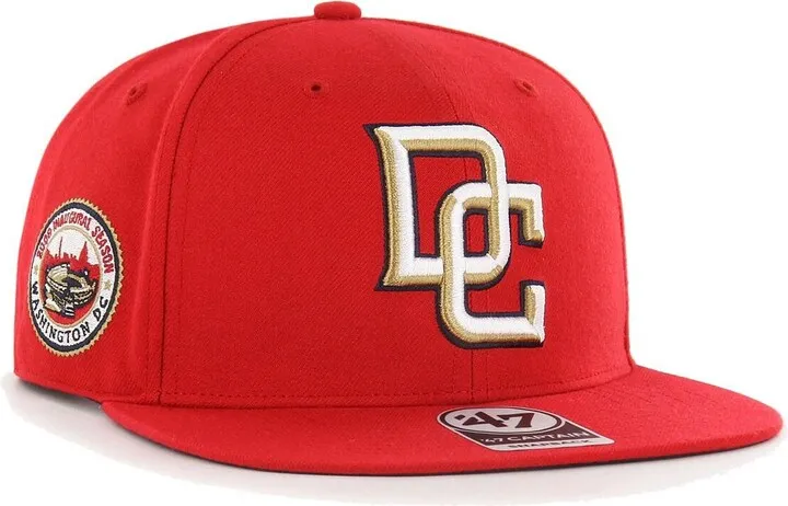 Men's '47 Brand Red Washington Nationals 2008 Inaugural Season Sure Shot Captain Snapback Hat