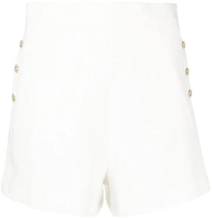 Alicia high-waist flared shorts