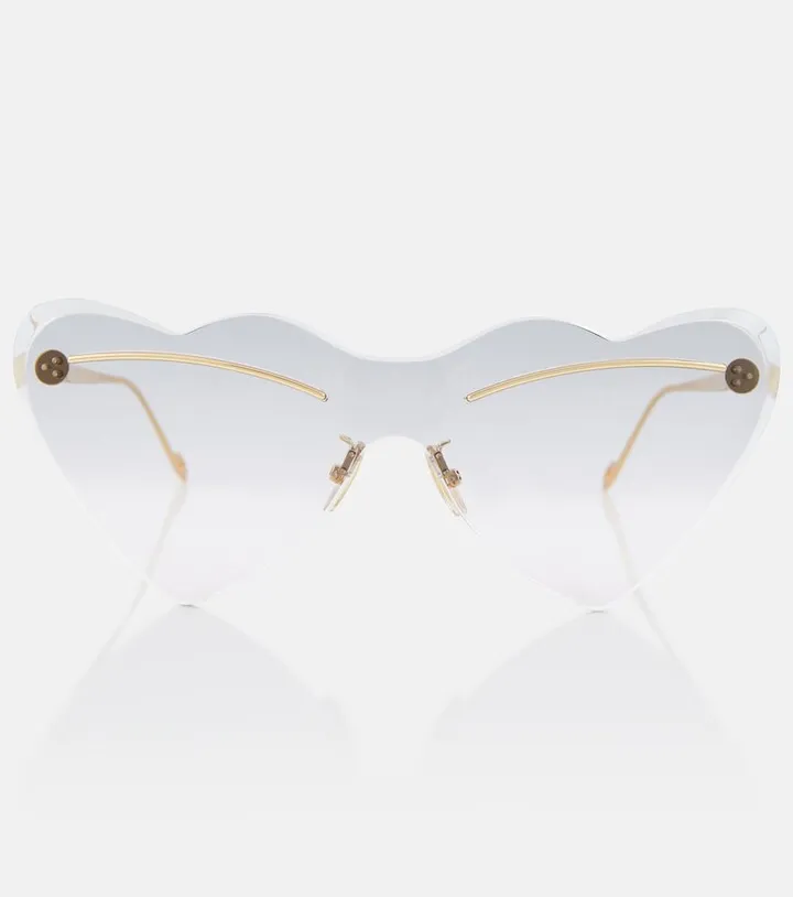 Paula's Ibiza heart-shaped sunglasses