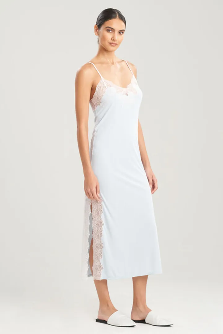 Enchant Lace Slit Gown